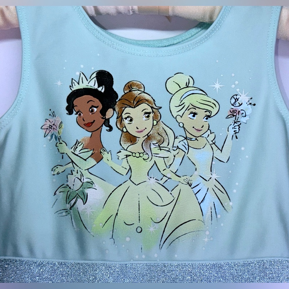 Disney Princess 2T Toddler Girls Sleeveless Graphic Bodysuit Tutu Dress - Picture 2 of 6